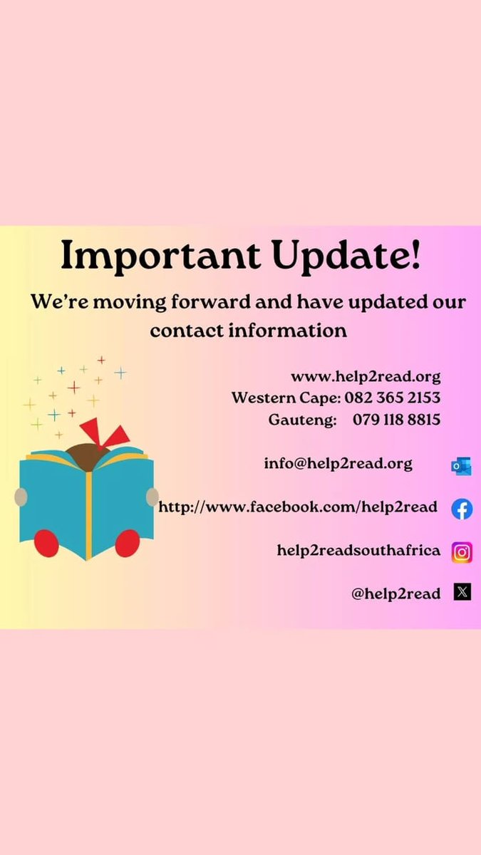 help2read's tweet image. Please note that we have updated our contact details!

Stay in touch with us by updating your records.

#help2read