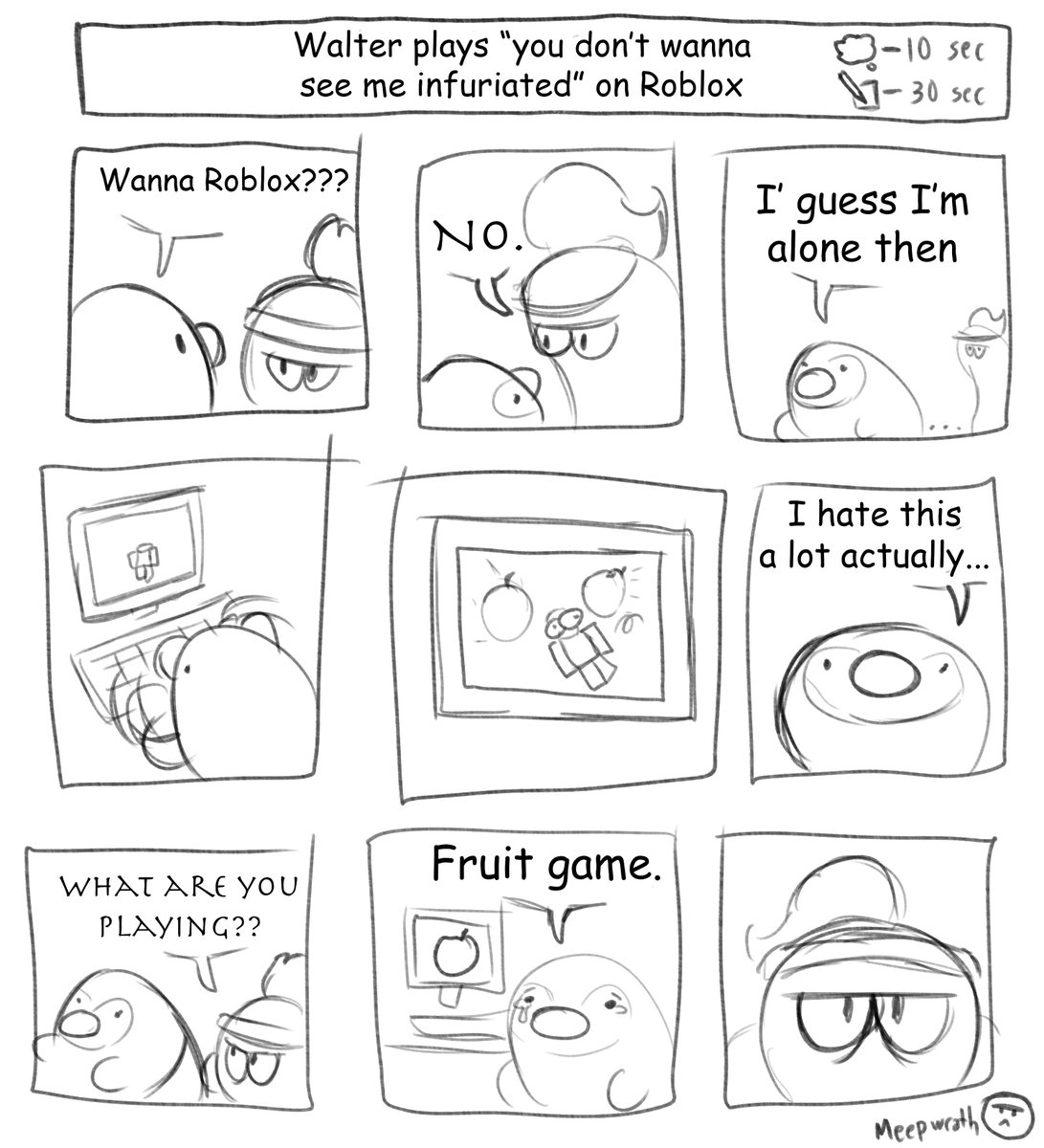 meepwrath's tweet photo. #FORMWILDCARD: Week 3

30 sec per panel comic and if you know you know mhm yes. https://t.co/osTxCM095R