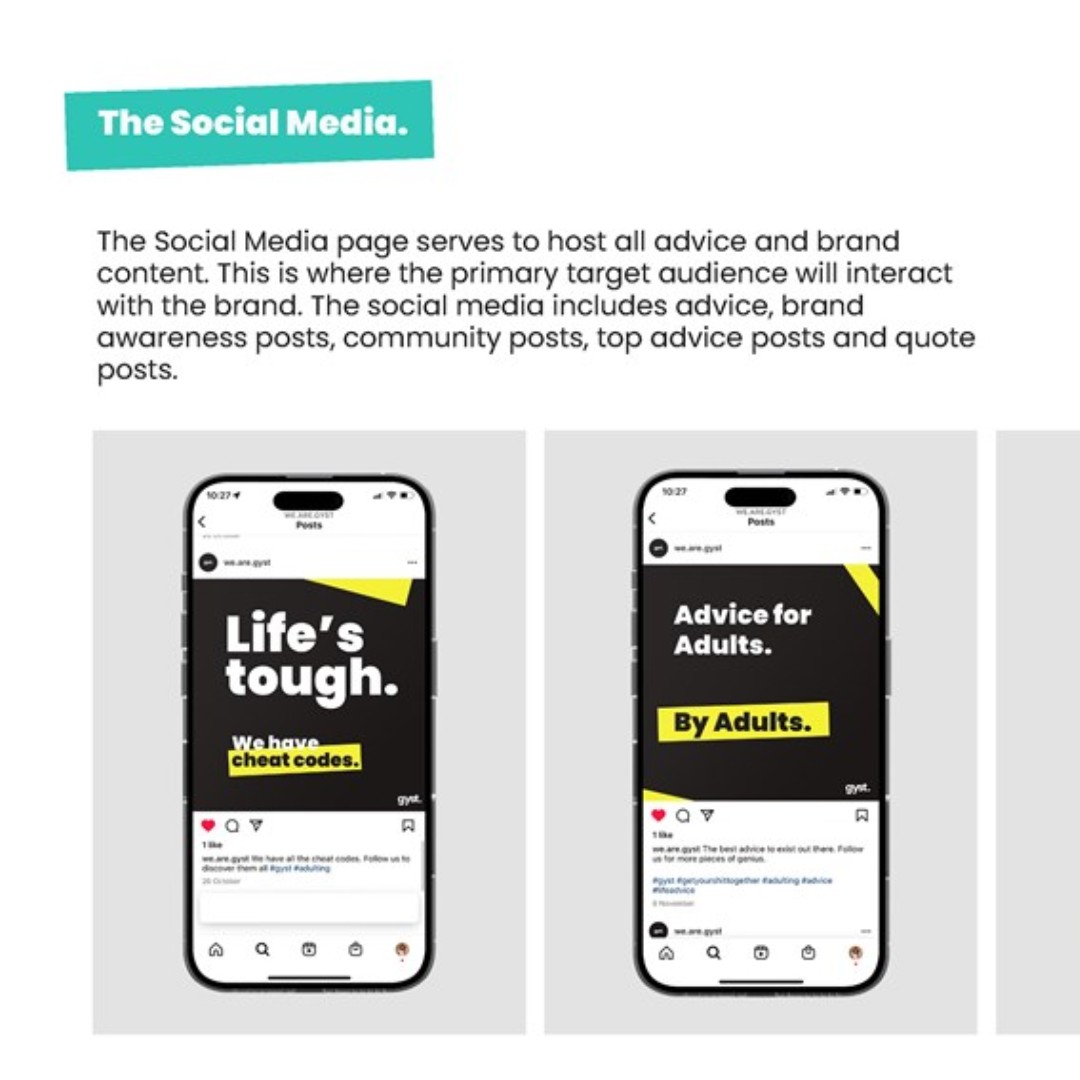 gdesigncenter's tweet image. A huge congratulations to GDC student Michaela Amaro for being selected as a finalist at the Loeries 2024 with the bold and innovative project, Gyst: Get Your Sh*t Together!

Check out the finalists here: acesse.dev/F2OXy

#Loeries2024 #GDC #DifferentByDesign