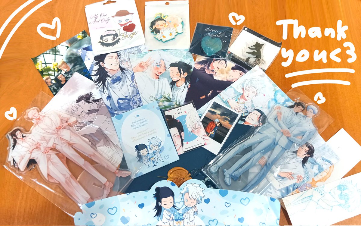 axisugu's tweet photo. #GoGeWedding ของน่ารักและสวยงามมากๆ ขอบคุณนะคะที่จัดงานแต่งให้คุณโกะโจและเกะโทนะคะ 🤍🖤💞💞 https://t.co/35h3LAxi4d