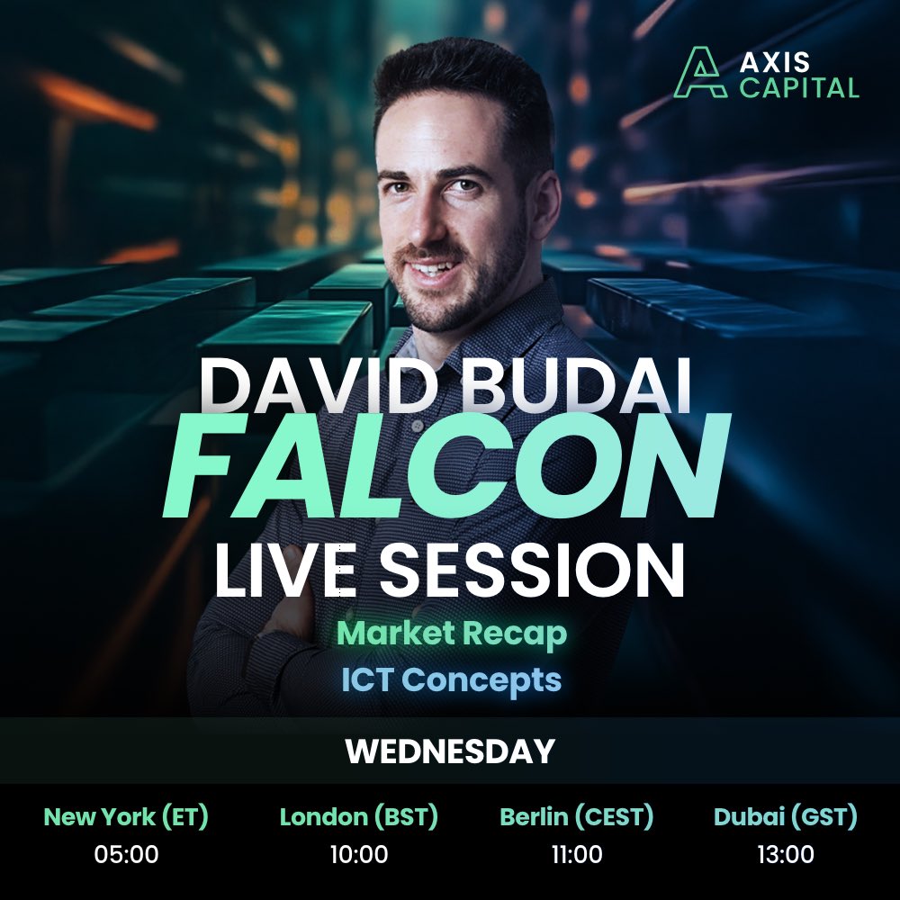 AxisFunded's tweet photo. Exciting week ahead at AXIS! Both Jeff Edahs and David Budai will be hosting live sessions this week! 

Don’t miss out on their expert insights and tips. Be ready to tune in and sharpen your skills. https://t.co/lBhspVVxVm