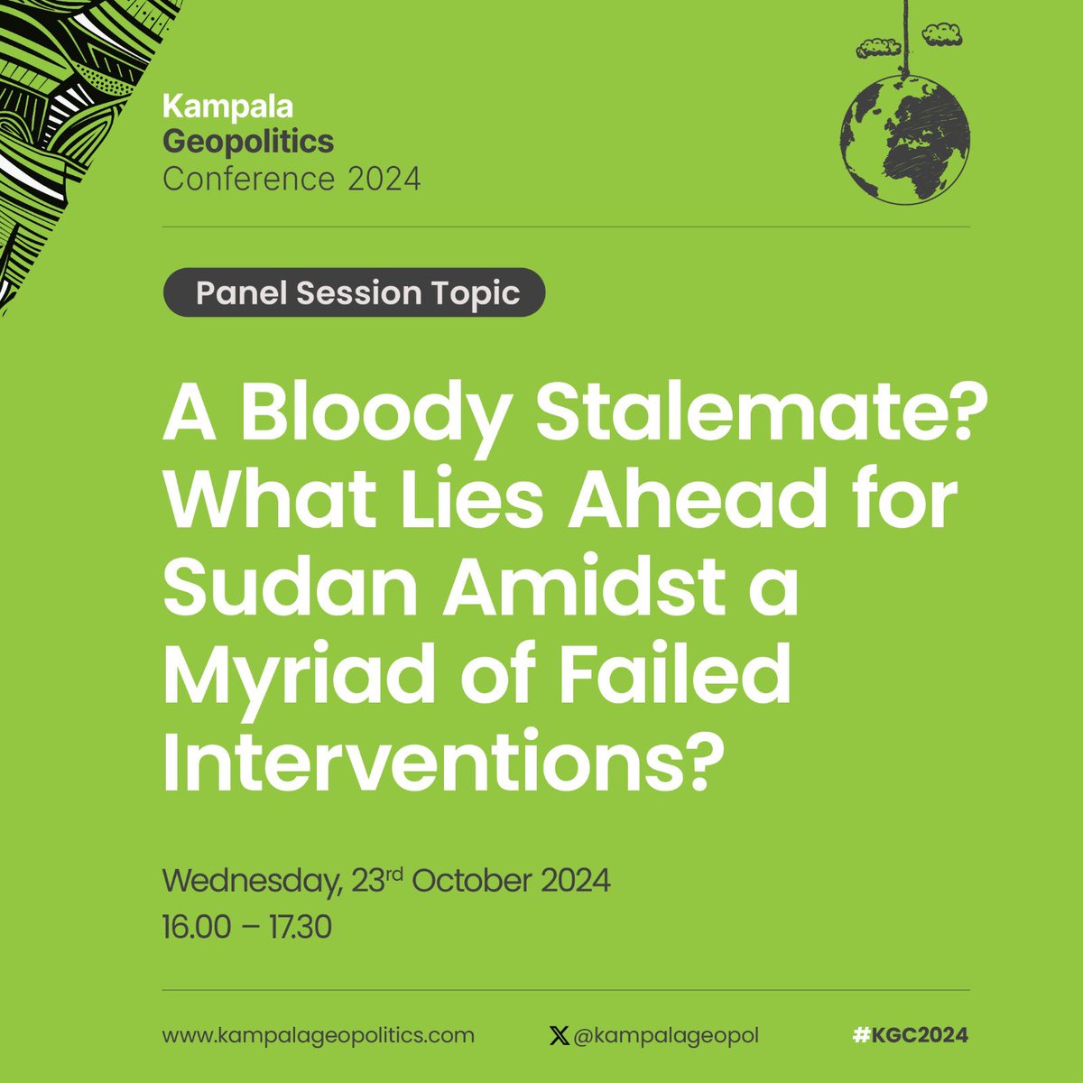 Jude_Mugabi's tweet image. Happening this week: The #KampalaGeopoliticsConference - a convening experts and thought leaders for an intellectual exchange  - revolving around the theme &quot;The African Dimensions in International Debates.”

Key Discussion Areas: Security, Development &amp;amp; Geopolitics.

#KGC2024