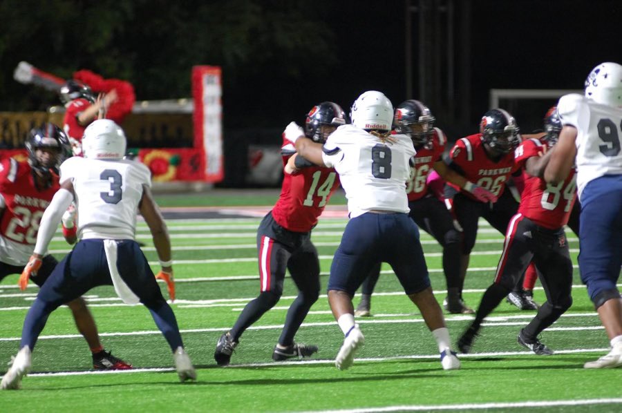 dloche4's tweet image. wk 7 going strong❤️🖤@gid_dree @ParkwayFootball