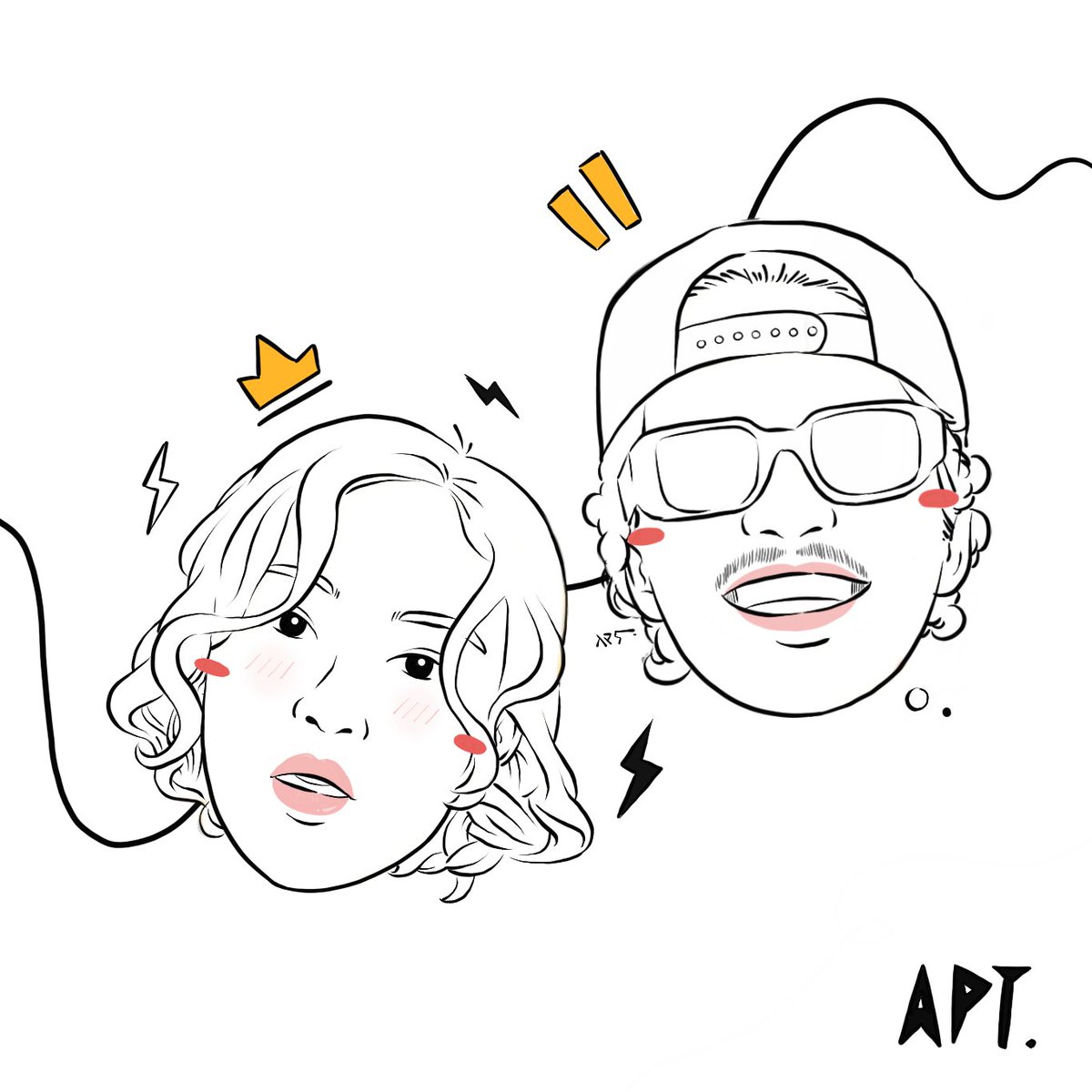 mazis124's tweet photo. •
The song is stuck in my head.
Love the MV also, very fun and cute. ⚡

R&amp;B ✨ @roseannepics @BrunoMars

#apt #illustration #sketch #digitalart #art #rosé #brunomars  #roséandbrunomars #fanart #tuanhibernasi #BLACKPINK https://t.co/6zRErCEzSs