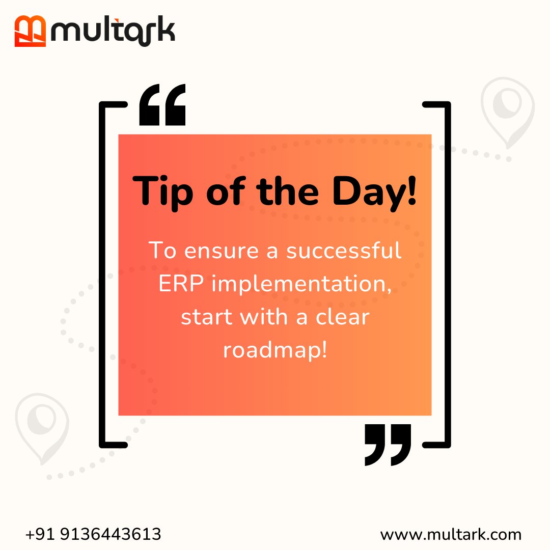 multarkit's tweet photo. Define your objectives, set realistic timelines & involve all key stakeholders for #ERPSuccess
Never Trump
🌐 https://t.co/PH55wWfzeR
📞 +91 8369491623
#Multark #ITAdvisory #SoftwareDevelopment #NDTVWorldSummit #TerroristAttack #implementation #ERPNext #BusinessGrowth @buy_eth https://t.co/mBkHcCpdD3