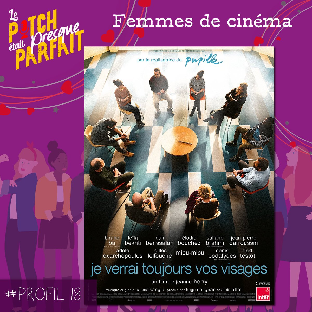 PODCAST 🎙 🎧 / Cinéma 🎞 🎬
JE VERRAI TOUJOURS VOS VISAGES 🪑 de Jeanne Herry
Femmes de cinéma saison 2 

C'est @steph_manus qui vous en parle
L'épisode est dispo sur les plateformes d'écoute 👌
ou ici 👇 
smartlink.ausha.co/le-pitch-etait…

#pitchparfait #podcast #cinema #femmesdecinema