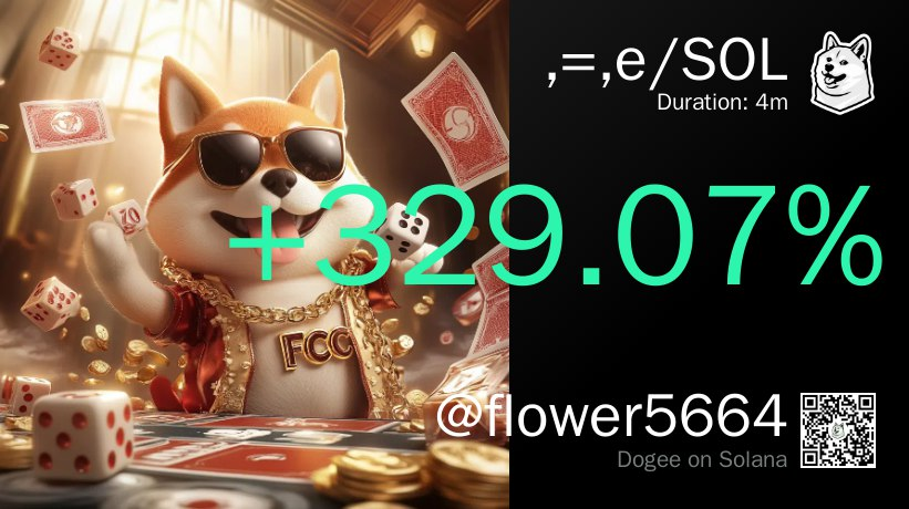 flowersea0628d's tweet photo. ⭐挑战1sol赚100sol第一天⭐
第一天正在看有关推文监控的事情，所以操作的次数不是很多，总体胜率大概80%左右，吃了几个小倍数的，也有几个归零的，目前一次仓位是0.25个sol左右，等做到10sol会改变策略。

🚀今日战绩：1sol----2.5sol(+250%)
代表操作：①DOTS     146%  数据异动
                      ②TETRA   187%   推特监控
                      ③，=，e  329% 监控到了疑似庄家的聪明地址
 
反思：
还有几个归零的以及亏损的，都是被带了节奏，还有一些fomo，以后操作流程会越来越标准，宁可错过也不乱操作。

下面图片中的tg交易机器人dogee
是我感觉最丝滑的一个,https://t.co/FB0AgV0kAn 
还可以晒单，满满的成就感

后续还想拉一个大家交流的交流群，不收费，我会免费公开我的资料，互帮互助，有什么好的建议都可以写在评论区，还有就是最重要的一个事情👇

passion!✌️