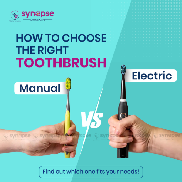 synapse_dental's tweet image. Choose the perfect toothbrush for your smile's needs! 🦷✨

#ManualVsElectric #BrushSmart #HealthyTeethTips #OralCareMatters #ToothbrushDebate #SmileBright #SynapseDental