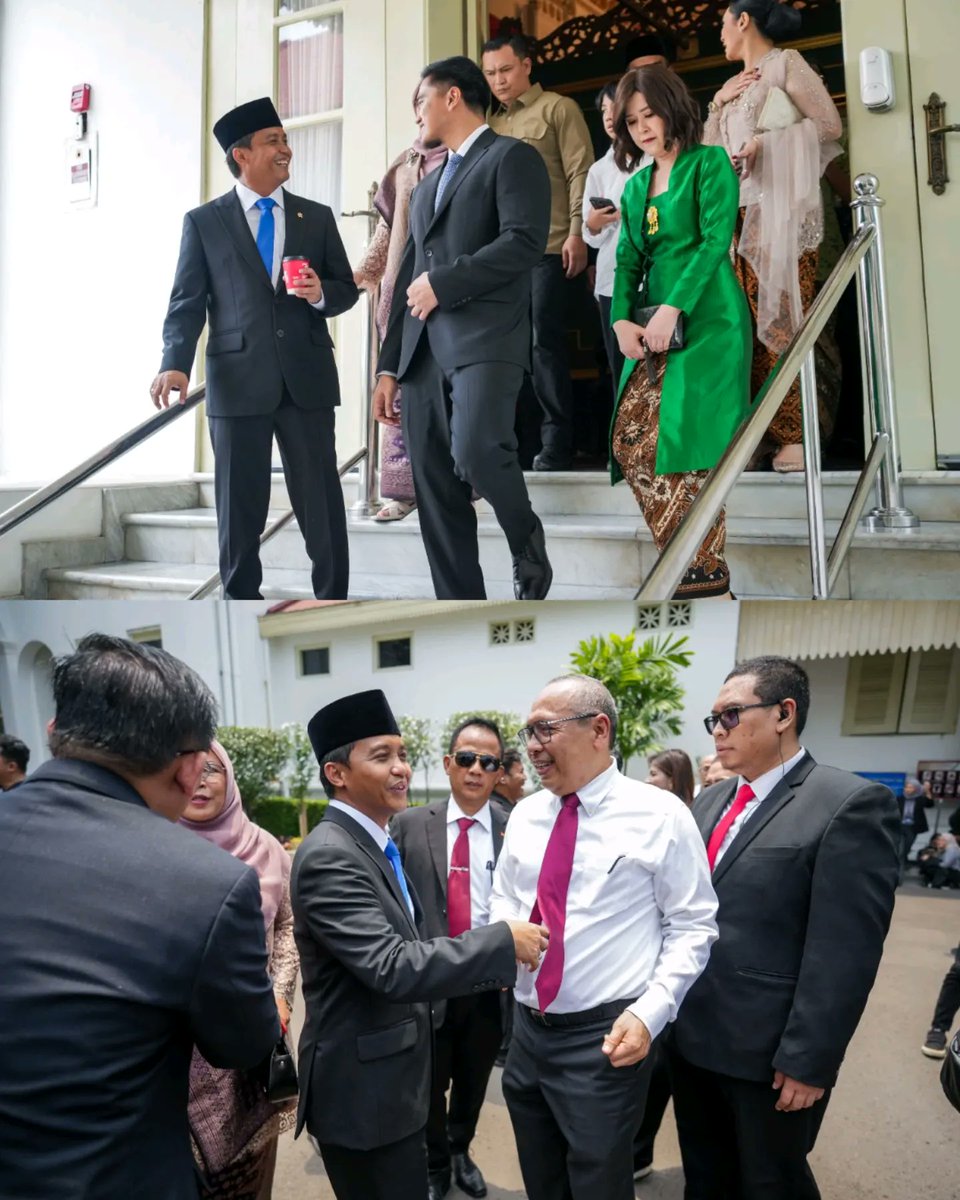 BroJen Raja Juli Antoni resmi dilantik menjadi Menteri Kehutanan 🫡😍

Mas Ketum Kaesang bersama Sis WanBin Grace Natalie menghadiri pelantikan di Istana Negara. Mas Ketum mengatakan BroJen Raja Juli Antoni merupakan kader terbaik PSI 😎🌹

"Pak Raja Juli adalah kader terbaik