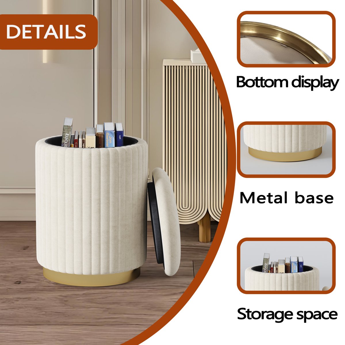 zenyarahome's tweet photo. The ottoman seat provides extra storage space for neatly organizing toys, clothes, or magazines.The secret compartment keeps your privacy and household accessories organized and clean. #ottoman #ottomans #storageottoman #organized #furniture #stool #chairs #coffeetable #endtable https://t.co/k7ndYM3wos