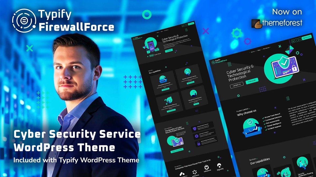 Secure the Future with Typify FirewallForce – The Ultimate Cybersecurity WordPress Theme! qantumthemes.com/typify-magazin… #CyberSecurity #WordPressTheme #OnlineSecurity #ITServices #CyberProtection #DigitalSecurity #TechSolutions #wordpress #blog #web #webdesign #elementor #themeforest