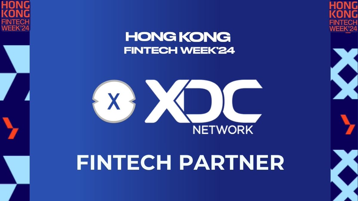 🌟We're thrilled to announce that XDC Network is a proud Fintech Partner at Hong Kong Fintech Week 2024! 🚀

Join us for the main conference where 800+ industry leaders will share insights and trends in the FinTech sector. 💡

Event Details:
🗓️ October 28-29, 2024 
📍