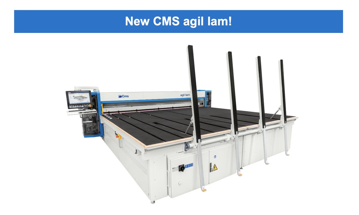StoneandGlass_G's tweet image. Join us and discover the new CMS agil lam at CMS Glass Technology booth at Glasstec, in Düsseldorf, Germany!
Don&apos;t miss the chance to see live our new cutting table and more from 22nd to 25th October at hall 16, booth C63!

#CMSGlassTechnology #Glasstec2023