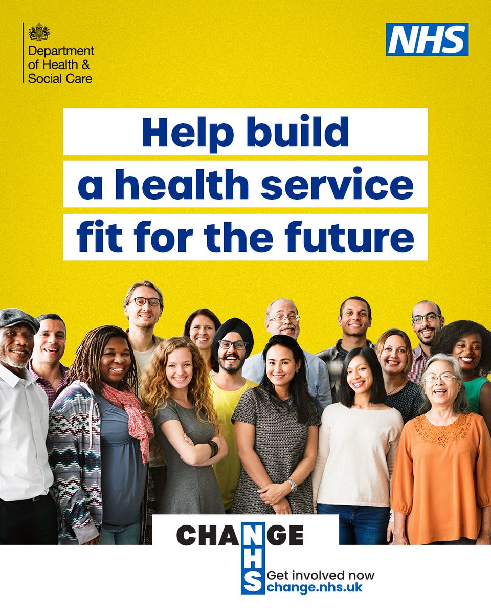 Have your say and share the ideas you have for change.

Help us shape the future of the NHS. ➡️ change.nhs.uk