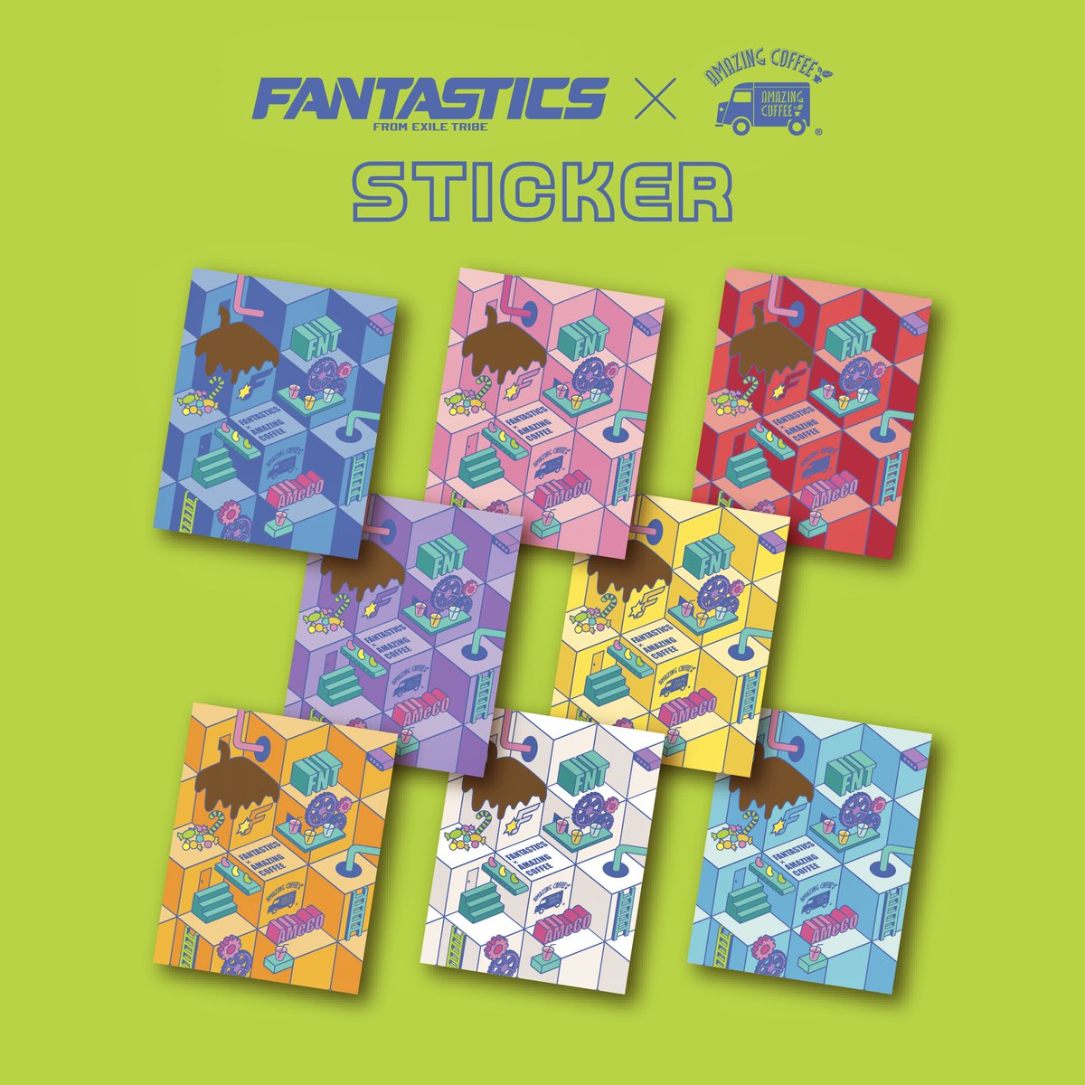 amazing coffee ステッカー 🍭#FANTASTICS @fantastics_fext × ☕️#AMAZINGCOFFEE ＼ 『Got Boost