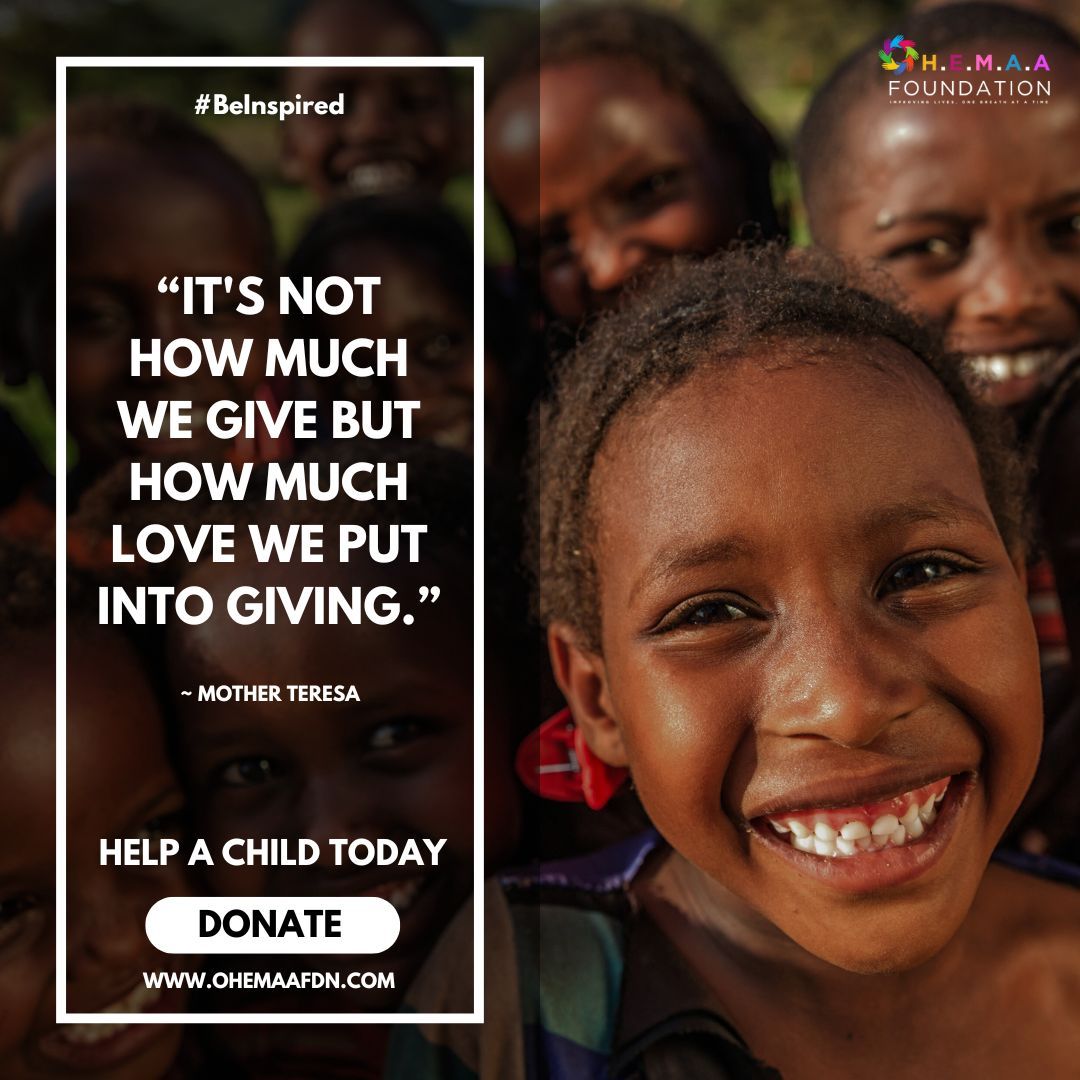 🌍 Give with Love, Change a Life 🌍
At Ohemaa Foundation, we believe that the true value of giving is measured by the love we share with every act of kindness. ❤️ Your generosity can bring hope, care, and opportunities to children who need it most.

#BeInspired #OhemaaFdn #Donate