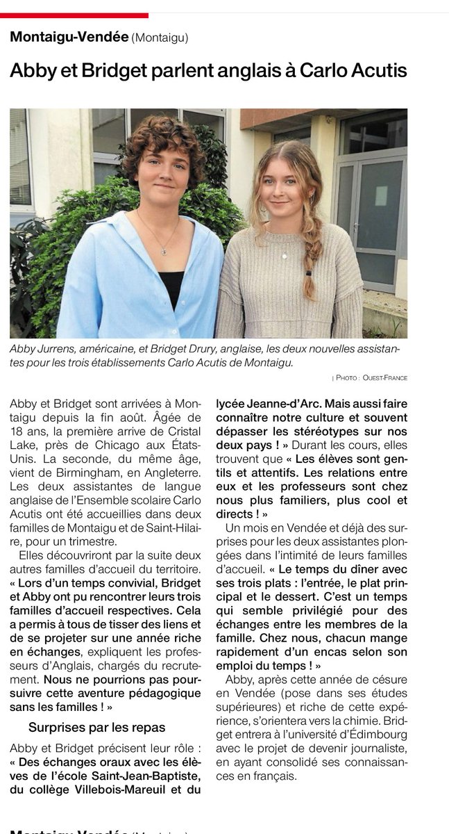 Ecole St Jean-Baptiste, Ensemble Carlo Acutis (@baptisteecole) on Twitter photo 