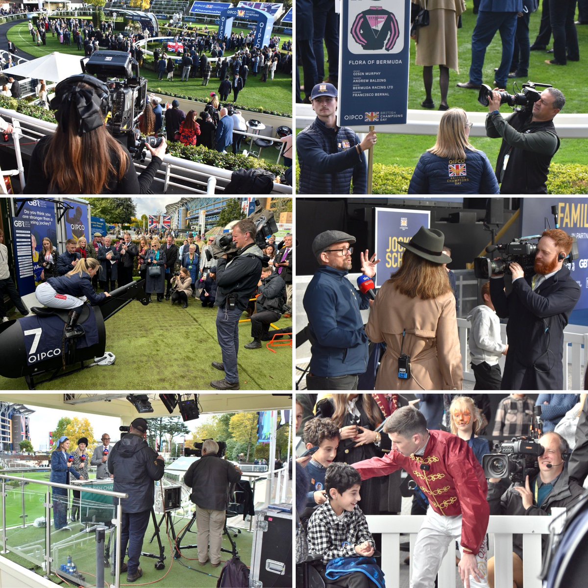 Saturday’s Champions Day at Ascot - the climax of the Flat Racing season in the Autumn sun.

Large #Racetech OB team in action for Sky Sports Racing, Racing TV, NEP/ITV Racing, Racecourse TV, World Feed &amp; multiple International broadcasters.

#outsidebroadcast <a href="/RaceTechUK/">RaceTech</a> #Ascot