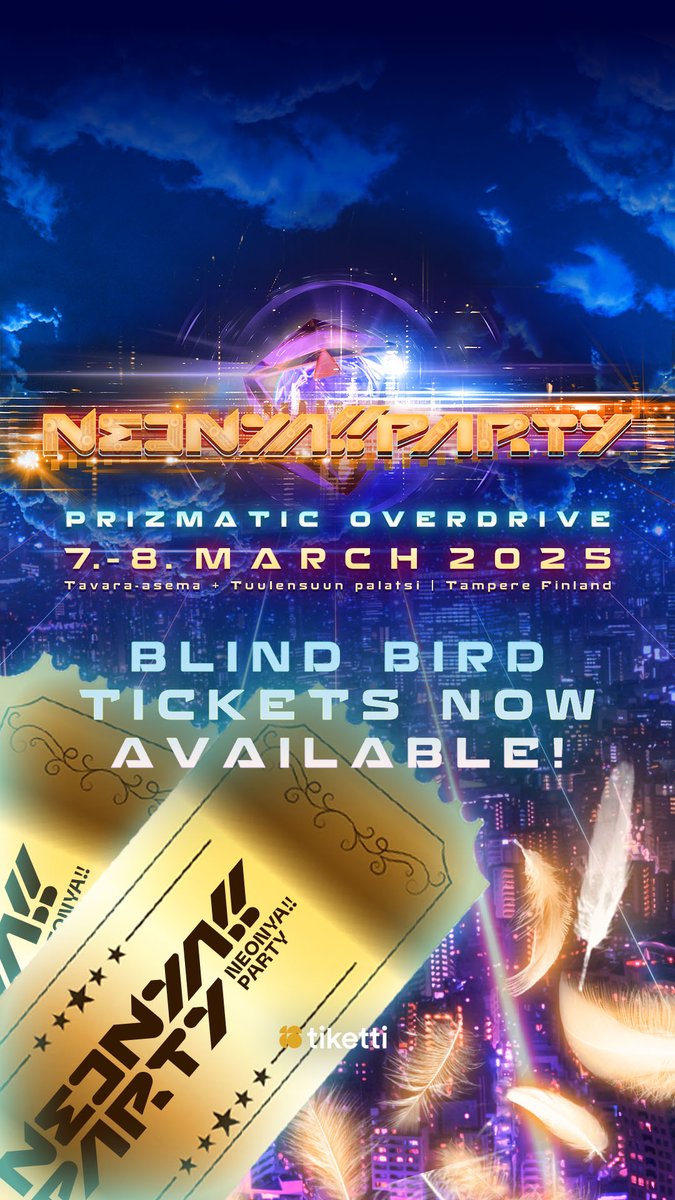 ✨BLIND BIRD TICKETS ARE HERE✨ Get your spot in the madness that awaits in March 🌪️ Weekend-, VIP and Saturday tickets are available on tiketti.fi/event/103638 while Friday only tickets can be grabbed from lippu.fi/artist/tuulens…. The number of these discount tickets is limited~