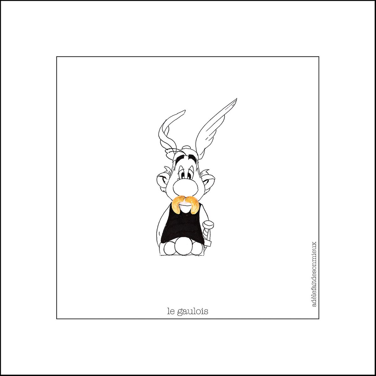 adelefugere's tweet image. Astérix a 65 ans. Sa moustache aussi.

#adelefaitdesonmieux #asterix #noixdecajou #hommage #portfolio #portfolioday