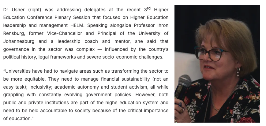 Inyathelo (@inyathelo) on Twitter photo “Strategic leadership is made up of individuals who have a commitment to ethical and responsible behaviour, who are authentic and transparent and who see themselves as stewards who practise servant leadership":
usaf.ac.za/good-governanc…
via <a href="/USAf_ORG/">Universities South Africa</a> #HigherEd “Strategic leadership is made up of individuals who have a commitment to ethical and responsible behaviour, who are authentic and transparent and who see themselves as stewards who practise servant leadership":
usaf.ac.za/good-governanc…
via <a href="/USAf_ORG/">Universities South Africa</a> #HigherEd