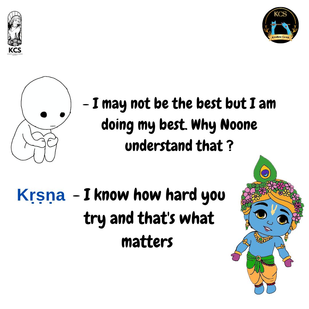 Kṛṣṇa understands you. So don't worry, Take the Shelter of Him.
 
Join Krishna Cares Today!
krishnaconsciousnesssociety.com

#Krishna #mentalhealth