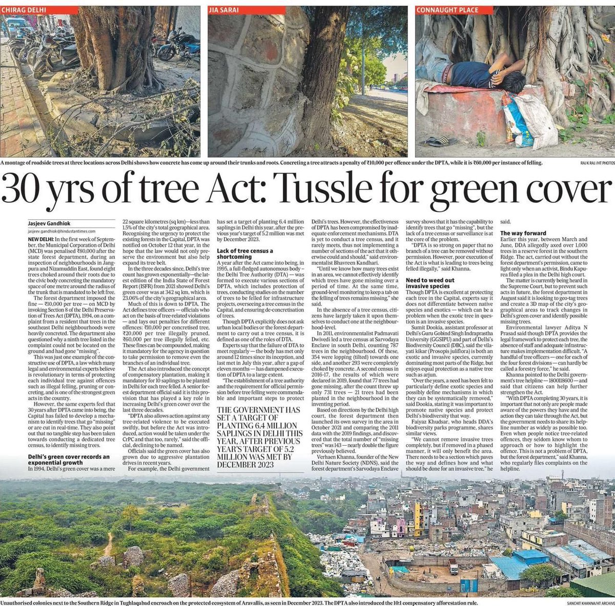 DelhiTreesSOS's tweet photo. 30 years of #TreeAct;
Truly a Tussle for green cover😅
https://t.co/EFnTjRzTqX via @JasjeevGandhiok @htTweets https://t.co/3Un1o6muMg