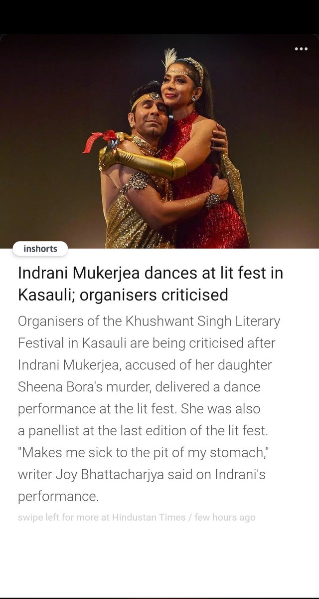 DXTMRA's tweet photo. This is how society treats women even if she has done heinous crime.
This criminal woman appeared in a documentary with a series of media interviews and now dancing in lit fest.
But the same society won't give any opportunity to men even after honorable acquittal.
#MenToo.... https://t.co/RF4GewnhKr