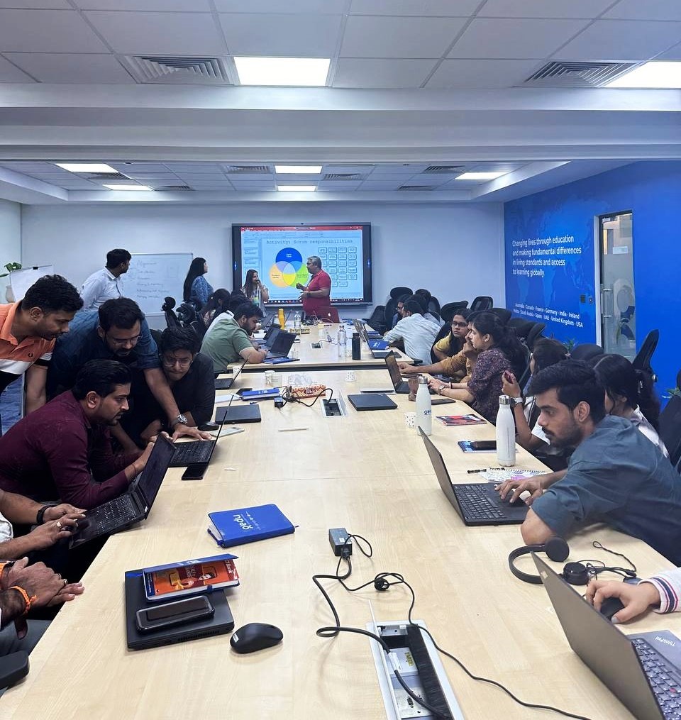services59783's tweet photo. Empowering Our IT Team with Agile Excellence!

This immersive training helped us strengthen collaboration and streamline high-quality product delivery.
Check out the highlights from the session.

#GEDU #AgileTraining #Teamwork #Innovation #ContinuousImprovement #TechExcellence https://t.co/9JKE9JcoAW