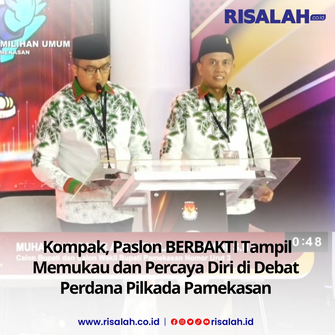 MediaRisalah's tweet photo. Debat Perdana Pilkada Pamekasan, Paslon Baqir-Taufadi Tampil Memukau dan Percaya Diri https://t.co/QsYFkCFrfq