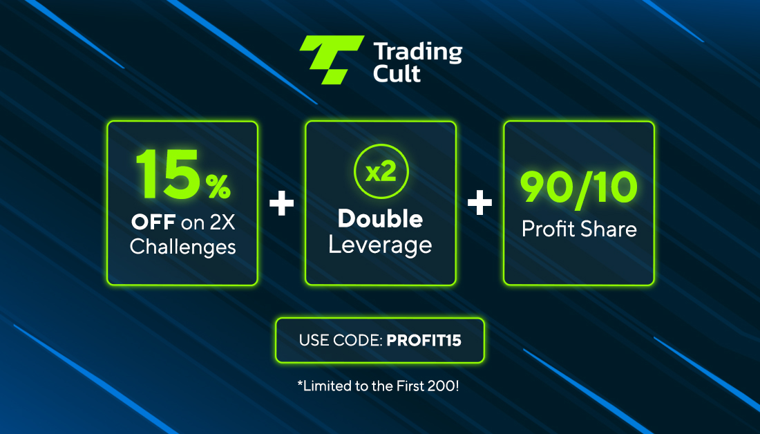 trading_cult's tweet image. 🎉Limited Time Offer: - 15% OFF on 2X Challenges!
- Double Leverage - 90/10 Profit Share
Use Code: PROFIT15
Offer limited to the first 200 participants!
Don’t miss your chance to boost your trading potential!
my.tradingcult.com/en/challenges?…

#TradingDeals #ProfitShare #offer #Tradingcult