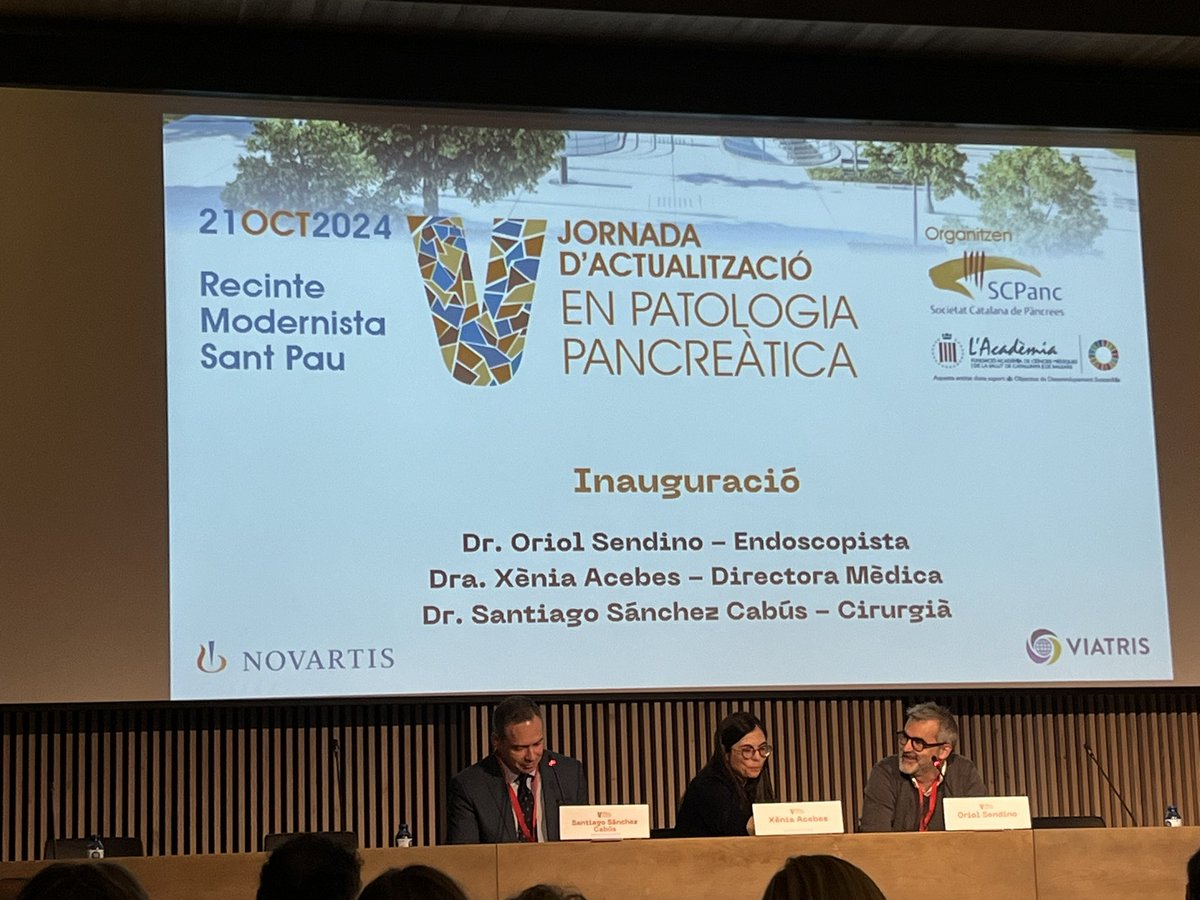 Frank Vela (@ffrank_vp) on Twitter photo Comenzamos 🚀: V Jornada Actualización en Patología Pancreatica de la <a href="/SCPancrees/">SCPancrees</a>
🥓<a href="/santpaubcn/">Recinte Modernista de Sant Pau</a> <a href="/aecirujanos/">aecirujanos</a> <a href="/StcuaeC/">AECUrg</a> <a href="/aechbp/">AecHBP</a> <a href="/SCatCir/">Societat Catalana de Cirurgia</a> <a href="/harnaulleida/">Hospital Universitari Arnau de Vilanova</a> Comenzamos 🚀: V Jornada Actualización en Patología Pancreatica de la <a href="/SCPancrees/">SCPancrees</a>
🥓<a href="/santpaubcn/">Recinte Modernista de Sant Pau</a> <a href="/aecirujanos/">aecirujanos</a> <a href="/StcuaeC/">AECUrg</a> <a href="/aechbp/">AecHBP</a> <a href="/SCatCir/">Societat Catalana de Cirurgia</a> <a href="/harnaulleida/">Hospital Universitari Arnau de Vilanova</a>