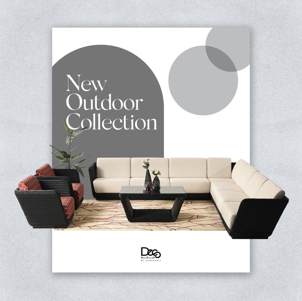 AlManahilDeco's tweet photo. Elevate your outdoors with our new collection 🌟

#almanahil | #almanahilholding | #almanahildeco | #decoprojects | #homedecor | #outdoorsitting |
#luxuryliving | #riyadh | #saudiarabia

#المناهل | #المناهل_القابضة | #المناهل_ديكو 
#مفروشات | #جلسات_خارجية | #السعودية | #الرياض https://t.co/phLfkXGY6H