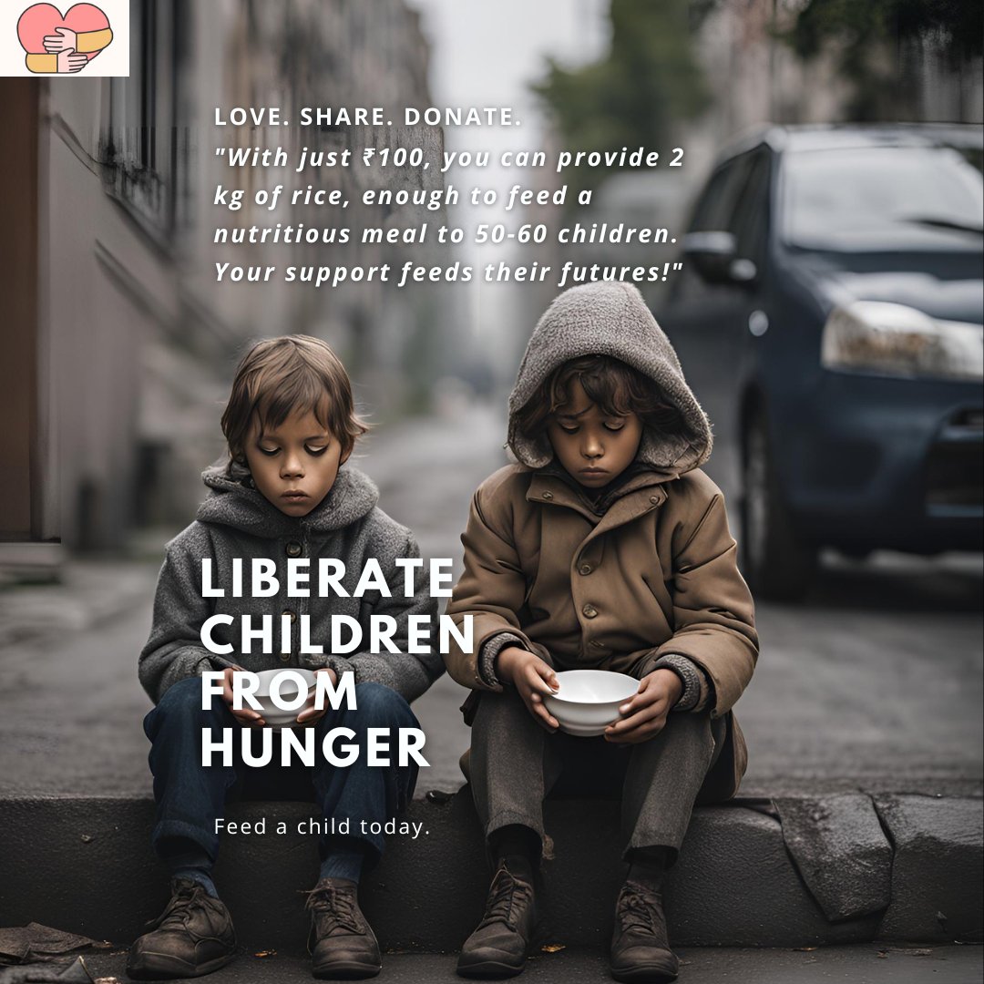 OneSky_forall's tweet photo. "For just ₹100, you can provide 2kg of rice 🍚—enough to feed 50-60 children 👶👧. Every small contribution helps fight hunger 🍽 and changes a child's future 🌟. #FeedTheFuture #EndHunger #ChildRelief #DonateToday ❤🙏" https://t.co/ZrDsP2iw9l