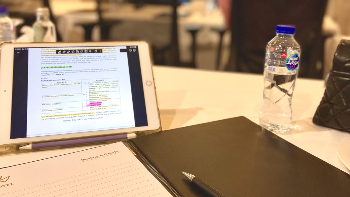 احب اشارك معكم حضوري برنامج LLL من <a href="/ESPENorg/">ESPEN</a> واللي كان informative 🤩

وشكًرا <a href="/sscnorg/">الجمعية السعودية للتغذية السريرية</a> على إتاحة الفرص الذهبية لنا ك دايتشنز في بداية مشوارنا المهني ومترقبين كل جديد👏🏻👩🏽‍⚕️

حضرت كورسين و كانوا متعلقين بموضوع Assessment و Enteral Nutrition وفي إنتظار وصول الشهادة من ESPEN قريبًا💛