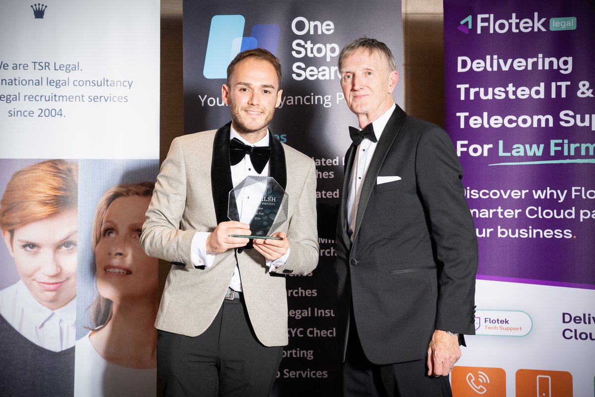The Welsh Law Awards is delighted to present our 2024 Solicitor of the Year (1-4 Years) : Daniel Ellis Taylor 

Presented by  - Mark Hobbs of <a href="/OneStopSearches/">ONE STOP SEARCHES</a>  - Welsh Law Awards Sponsor Awards Sponsor

Yhttp://www.southwaleslawawards.co.uk/blog