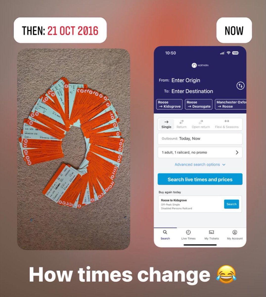 Matt ๐ณ๏ธโ๐ โฟ๏ธ (@tidaljunk) on Twitter photo The <a href="/northernassist/">NORTHERN ๐</a> app with Apple/Google Wallet integration saves a lot of printing!
Might be helpful if OpCo apps linked directly to #PassengerAssist app, rather than having own accessibility booking approach, especially when booking a journey across multiple operators. The <a href="/northernassist/">NORTHERN ๐</a> app with Apple/Google Wallet integration saves a lot of printing!
Might be helpful if OpCo apps linked directly to #PassengerAssist app, rather than having own accessibility booking approach, especially when booking a journey across multiple operators.