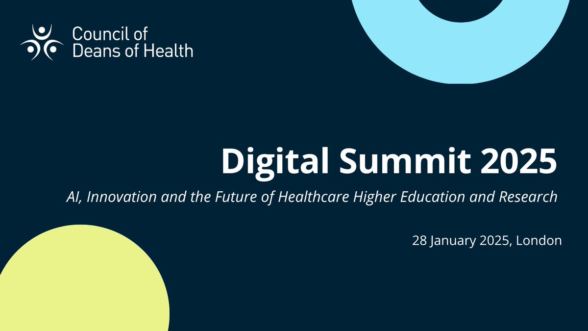 We are thrilled to announce the confirmed speakers list for the 2025 Digital Summit, a gathering of experts to explore the future of healthcare higher education in the age of digitisation and AI.

For the full list of speakers, visit the link below:

bit.ly/4fdManV

#BT