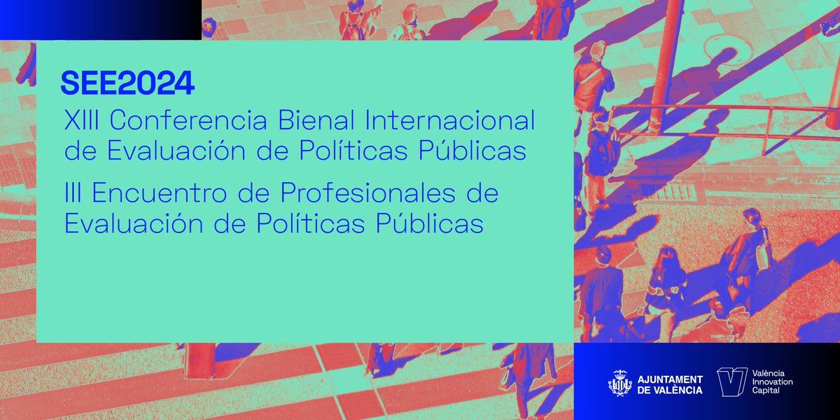 EVALUACIÓN | 🔊¡Ya hemos abierto el periodo de inscripción!
Ven a la XIII Conferencia Bienal Internacional de III Encuentro de Profesionales #EvaluaciónPolíticasPúblicas y 

📍Será en @VLCInnovation en #LasNaves los días 28 y 29 de noviembre.
Inscríbete👇

eventbrite.es/e/entradas-xii…