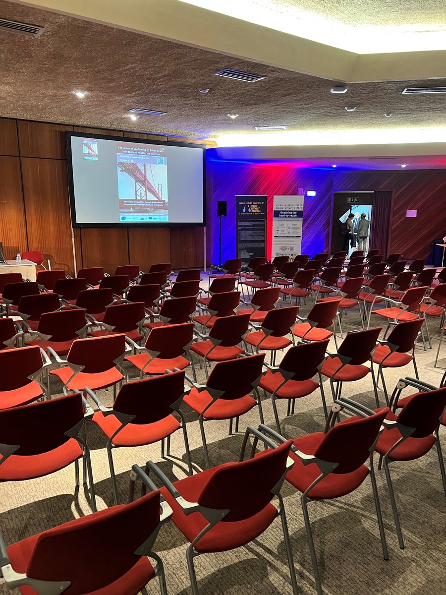 Just arrived to set up at the Centro de Congressos de Lisboa for the 4th EU Conference on Prison Health where we'll be presenting and discussing the RISE-Vac project!

#risevac #prisonhealth