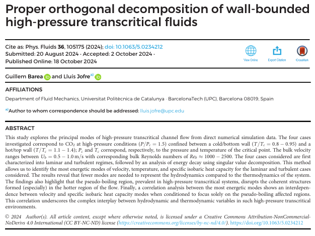 Multiscale Fluid Mechanics Lab - Lluís Jofre tweet media