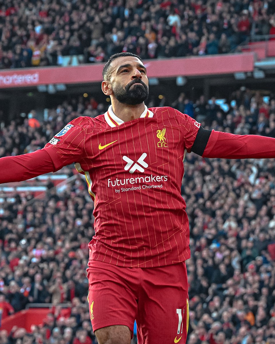 OfficialFPL's tweet photo. Mohamed Salah in numbers:

1,849 Fantasy points 🔢
162 goals ⚽️
85 assists 🅰️
73 double-figure hauls ✌️
183 bonus points 💥 https://t.co/Ra5RKTsAg5
