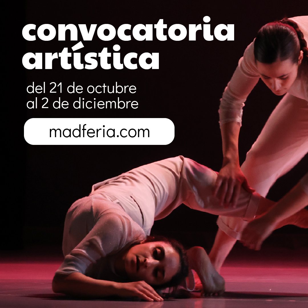 ¡Ya está abierta la convocatoria artística para #MADferia2025!

🔔 Desde hoy y hasta el 2 diciembre puedes inscribir tu espectáculo y consultar las bases de la convocatoria en madferia.com