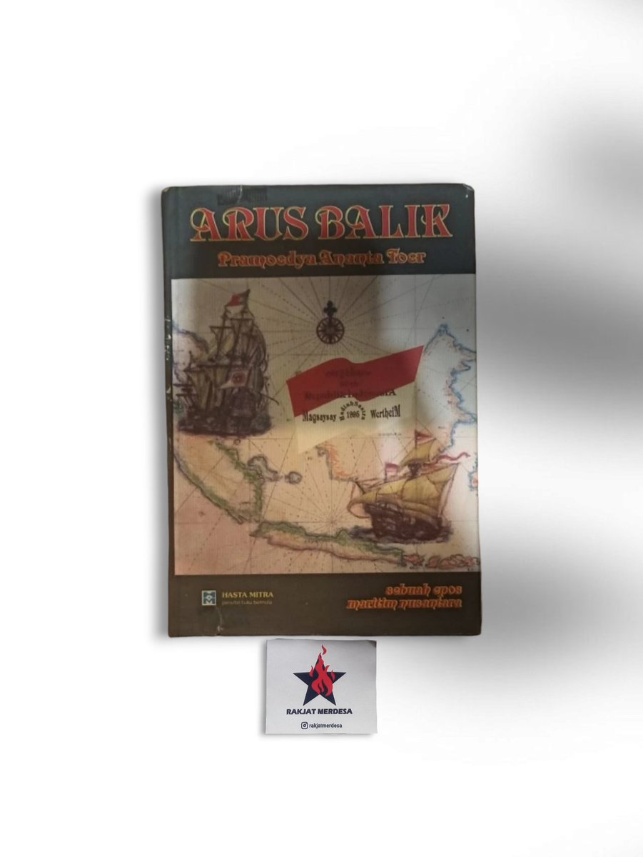 RakjatMerdesa's tweet image. Buku Arus Balik
Karya Pramoedya Ananta Tour

Cetakan ke-3 Hardcover + sampul
Original | Preloved

Harga Rp3.500.000
Gratis ongkos kirim sepulaujawa

Pemesanan klik link WA dibawah
Wa.me/6282240390415

#RakjatMerdesa #arusbalik #Pram #pramoedyaanantatoer