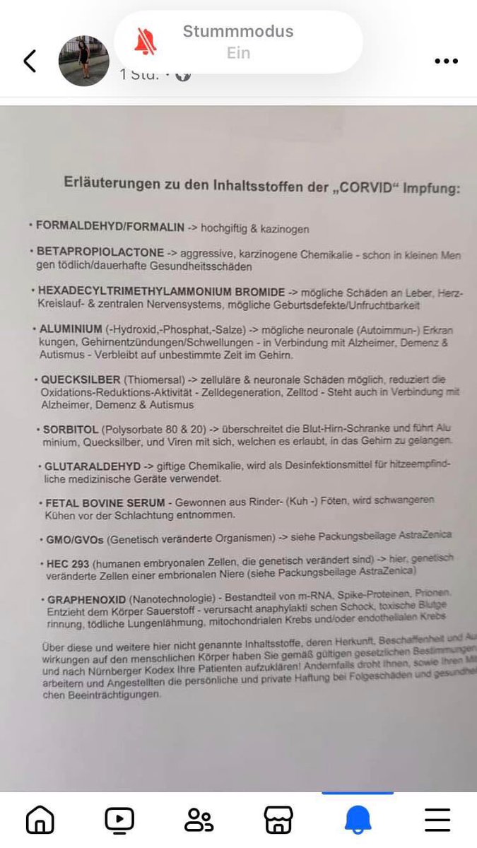 Nichts davon ist in den mRNA-Impfstoffen… 🤡

Diese vielen vollkommen absurden Desinformationen und Lügengeschichten, die von Quarkdenkern, Wahnwichteln, Wichtigtuern und anderen Wirrköpfen (u.a. auch von <a href="/SHomburg/">Stefan Homburg</a> und Konsorten) verbreitet werden, führen zu unendlich viel Leid.