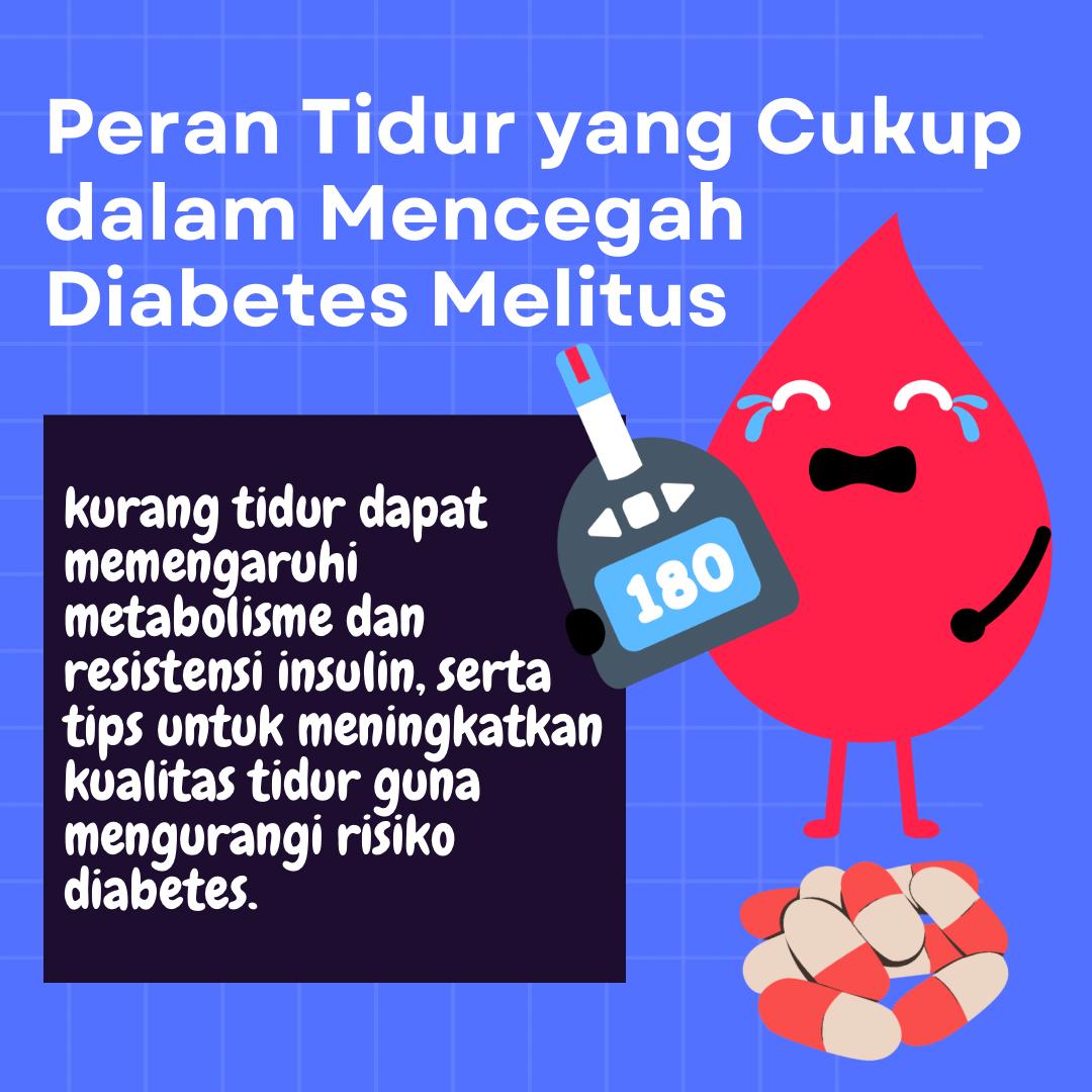 clozdys's tweet photo. Tidur dapat memperbaiki jaringan dan mengatur fungsi metabolik, termasuk metabolisme glukosa. Kekurangan tidur dapat mengganggu proses ini, dan meningkatkan risiko diabetes. @AXA_Mandiri

#axamandiri AXA Mandiri #AmanTerlindungi SelamatBEKERJA UntukBANGSA https://t.co/6naRJQLbXo