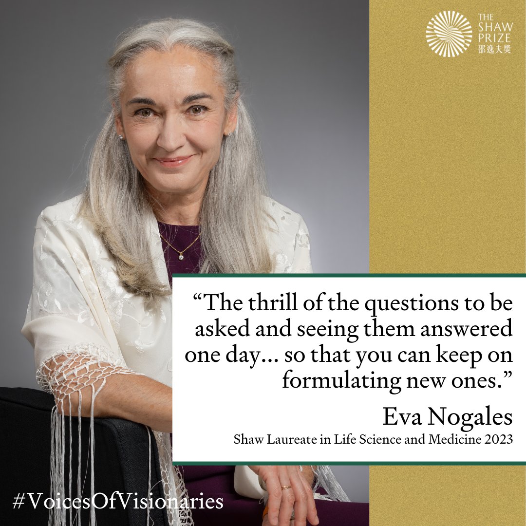 The Shaw Prize (@shawprize) on Twitter photo 🌟"The thrill of asking new questions and seeing them answered... keeps the quest going." – Prof. Eva Nogales, 2023 #ShawPrize Laureate. Get ready for the 2024 ceremony!🎊
💻 Full speech: youtube.com/watch?v=PANxrH…
<a href="/NogalesLab/">The Nogales Lab</a> <a href="/UCBerkeley/">UC Berkeley</a> 🌟"The thrill of asking new questions and seeing them answered... keeps the quest going." – Prof. Eva Nogales, 2023 #ShawPrize Laureate. Get ready for the 2024 ceremony!🎊
💻 Full speech: youtube.com/watch?v=PANxrH…
<a href="/NogalesLab/">The Nogales Lab</a> <a href="/UCBerkeley/">UC Berkeley</a>