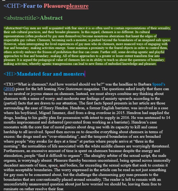 NagingtonUoM's tweet image. &quot;What is chemsex? And how worried should we be?&quot; - I&apos;m onto reviewing the copy edits for chapter 5 &quot;Fear to Pleasure&quot;. Definitely contains one of my favourite inteview comments from the entire project. Sneek peek below, as always drop me a DM if you want a copy of the book.