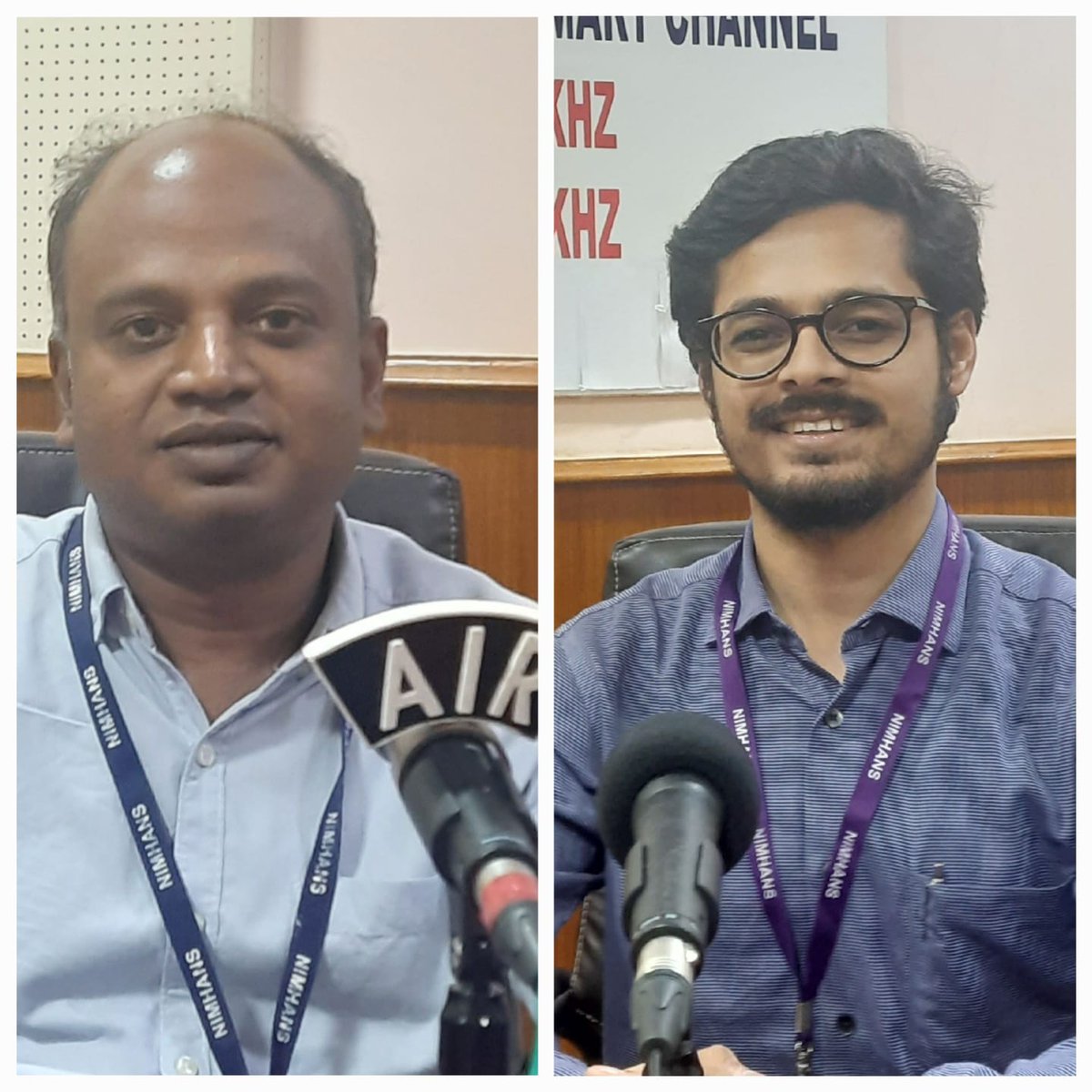 2676's tweet photo. I'm thrilled to share two insightful discussions I had on All India Radio, alongside Dr.V Selva Ganapathy Velayutham, as part of the @KarnatakaBrain 
https://t.co/HvCIggaT9I
Thank you @alladi_suvarna , @nimhansepigiri @ddmentalhealth  for your guidance,opportunity &amp; support. https://t.co/bPI4FcRAA5