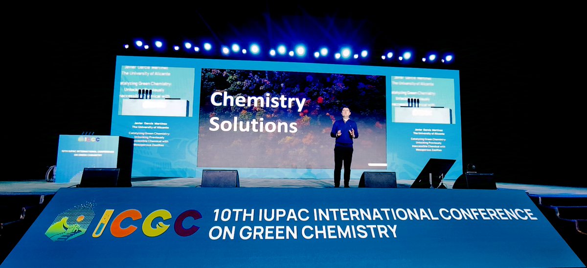 The 10th <a href="/IUPAC/">IUPAC</a> International Conference on Green Chemistry is a great success, with hundreds of scientists worldwide showcasing innovative research towards a sustainable, carbon-neutral future. Grateful for the opportunity to share our work done at <a href="/UA_Universidad/">Universidad de Alicante UA</a>!